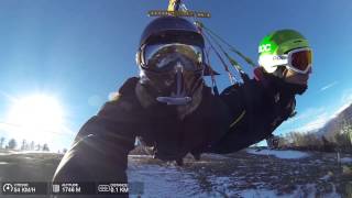 Tyrolienne la Colmiane  GoPro  GPS overlays [upl. by Oulman]