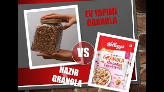 Ev Yapımı Müsli  Corn Flakes  Anne Granolası Yapımı [upl. by Inafit845]