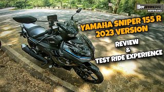 Yamaha Sniper 155 R 2023 Version Review  BoyByaheroz Motovlogz [upl. by Suivatco]