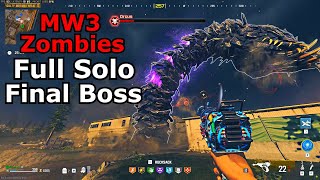 MW3 Zombies Solo Full Final Boss Worm Easter Egg act 3 Zakhaev [upl. by Darbee]