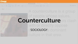 Counterculture  Sociology  Chegg Tutors [upl. by Anitnegra]