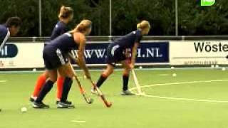 Dames van het Nederlands Hockeyelftal oefenen bij Push in Breda [upl. by Nochur]