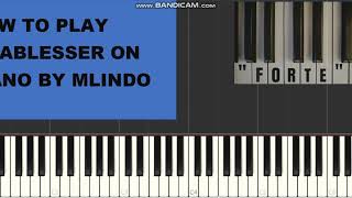 Amablesser by dj maphorisa ft mlindo piano tutorial [upl. by Ettesel]