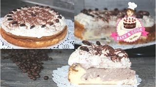 Käsekuchen ohne Boden Einfaches Rezept Mokka Käsekuchen Kaffeecreme Rezept [upl. by Ethban302]