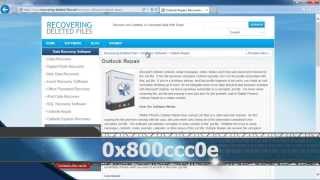 Fix Outlook Error 0x800ccc0e [upl. by Depoliti659]