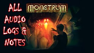 Monstrum  All Audio Logs amp Notes Game Lore [upl. by Nnylhsa]