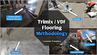 Trimix Flooring Methodology I Vacuum Dewatered Flooring Work Procedure [upl. by Hceicjow399]