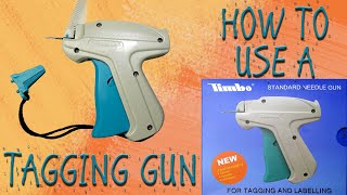 How to Use a Tagging GunLabel Gun Timbo Standard Needle Gun 🔖 🔫 [upl. by Isolda]