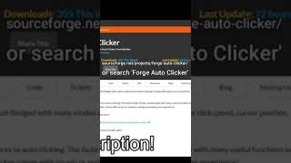 How To DOWNLOAD the FASTEST AUTO CLICKER 1000 CPS shorts autoclicker [upl. by Ahsier990]