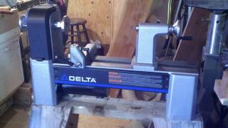 Woodturning My New Delta 46460 Lathe [upl. by Otrebilif503]