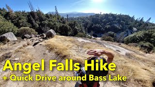 Angel Falls Hike and Bass Lake Drive  Near Yosemite California [upl. by Euqinoj709]