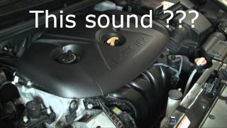 2012 Hyundai Elantra Engine noise [upl. by Nnagem]