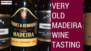 Madeira wine tasting with rare and old wines from 18th century [upl. by Risan]