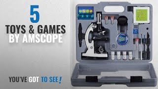 Top 10 Amscope Toys amp Games 2018 AMSCOPEKIDS M30ABSKT2W Microscope Kit with Metal Arm and [upl. by Wootten]