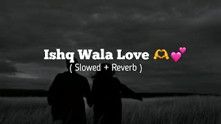 Ishq Wala Love  Slowed  Reverb 🌚🫶💗 [upl. by Carisa]