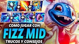 Como jugar con FIZZ MID en la SEASON 14 de League of Legends  Guía de campeones s14 [upl. by Oderfodog]