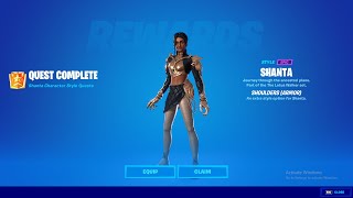 Easy Method To Complete All Shanta Quest in Fortnite Chapter 3  Collect Gem Fragments [upl. by Gwenny]