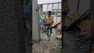 concreting work 😮shorts ytshorts youtubeshorts [upl. by Kinsler599]