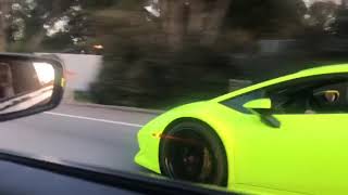 2019 Cadillac CTSV vs Lamborghini Huracan [upl. by Odlanra]