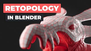 Retopology in Blender Beginner Tutorial [upl. by Ahsait839]