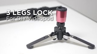 DIY Cheap Video Monopod with 3 Legs Lock Base Tutorial by Chung Dha [upl. by Nolan522]