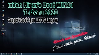 Cara buat hiren boot di flashdisk  Hirens Boot PE WIN10 TERBARU 2020 [upl. by Heyra]