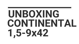 Luneta Continental hunting 159x42 Unboxing  Vector Optics [upl. by Pallaton]