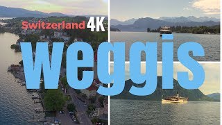 Weggis  Lake Lucerne  Resort Town Switzerland  Drone View  DJI Phantom 4  Osmo [upl. by Cave]