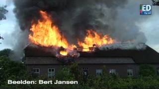 Grote brand verwoest Gerwense boerderij [upl. by Rammaj85]