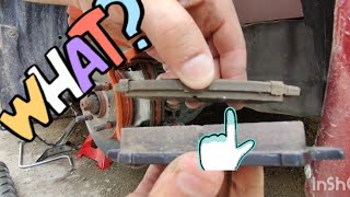 Never let your brake pads get like this  2006 Toyota Scion XA [upl. by Nehtan]