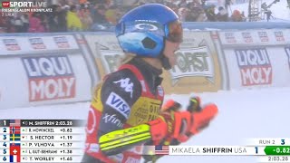 Ski Alpin Mikaela Shiffrin 84 Victory  Giant Slalom Kronplatz II 2023 2run Highlights [upl. by Berey]