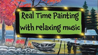 real time painting with relaxing music [upl. by Ajak]