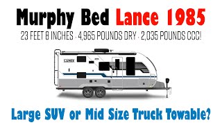 LANCE 1985 TRAVEL TRAILER WALK THROUGH 4 Season Ready Under 24 Foot amp 5000 Pounds Dry Camper RVer [upl. by Sima]