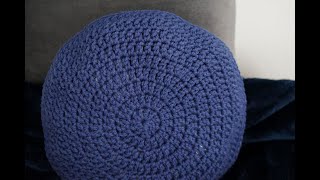 How to crochet a Round Pillow [upl. by Yrocej]