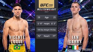 VICENTE LUQUE VS IAN GARRY FULL FIGHT UFC 296 [upl. by Moor]