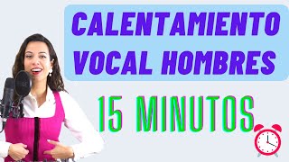 ✅️MEJOR CALENTAMIENTO VOCAL de 15 minutos para HOMBRES Clases de canto ejercicios Natalia Bliss [upl. by Anel]