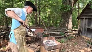 Historic Blacksmithing Nails tools knifes Tomahawk etc history historical subscribe shorts [upl. by Dalury874]