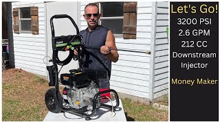 UNBOX amp ASSEMBLE  TEANDE 3200PSI 26GPM 212CC Gas Pressure Washer  Start a Pressure Wash Business [upl. by Bronwyn638]