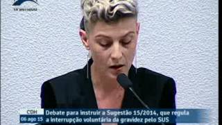 Tatiana Lionço apresenta posição do CRP ao processo de descriminalização do aborto no País [upl. by Rupert600]