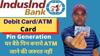 indusind bank atm pin generate online  Indusind bank debit card pin generate mobile App [upl. by Anigar]