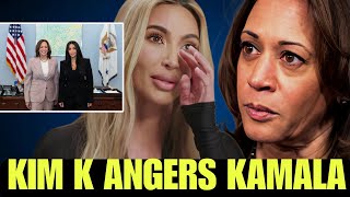 Kim Kardashian Thrown Out Of Kamala Harris Office After Presidency Plans [upl. by Raeann233]