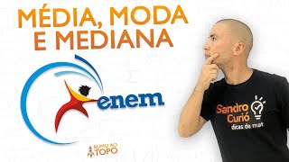 ESTATÍSTICA ENEM I MÉDIA MODA e MEDIANA [upl. by Alesandrini]