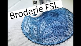 Le FSL ou dentelle libre  Broderie machine Free Standing Lace [upl. by Yatzeck]