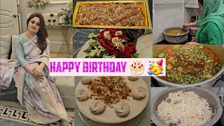 Happy birthday to me🎂🎂🥳🥳 Apni Birthday p sarhi pehni  15 logon k lie khana bnaia or masjid main [upl. by Anomer59]