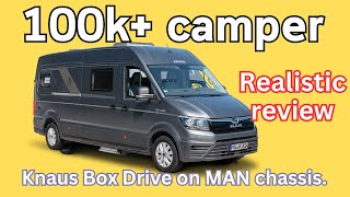 100k campervan Knaus BoxDrive on MAN chassis  a realistic review [upl. by Harolda329]