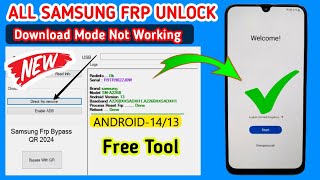 Samsung Frp Bypass 2024Android 1314 New Security 2024 JulyAugust100 Working Solution [upl. by Torre]