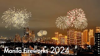 Manila New Year 2024 Fireworks as Seen Live from BGC Taguig [upl. by Llenaj990]