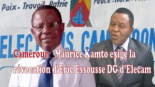 Lactualité vue par  Maurice Kamto demande la révocation du DG des élections [upl. by Amitak]