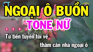 Karaoke Ngoại Ô Buồn Tone Nữ  Gm  Nhạc Sống Mới 2023  Karaoke Bách Hóa [upl. by Annairdua]