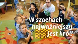 SZACHY 16 Najważniejszy jest król  lekcja pokazowa dla dzieci Szachy w przedszkolu Masza szachy [upl. by Ong384]